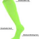 Youper Youth Baseball & Softball Socks Over The Calf Length (3 Pairs) (Green, S)