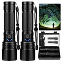 Rechargeable LED Flashlights High Lumen,99,000 Lumens Super Bright Flashlight,Powerful Flash Light with 5 Modes Waterproof Handheld Flashlight for Home Outdoor Camping
