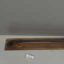 MyGift Industrial Pipe Towel Bar, 28 Inch Bathroom Wall Mounted Towel Holder with Metal Rod Rustic Burnt Wood Bathroom Sets, Farmhouse Towel Holder
