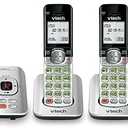 VTech CS6529-4 DECT 6.0 Phone Answering System with Caller ID/Call Waiting, 4 Cordless Handsets, Silver/Black