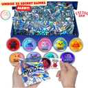 Mini Slime Party Favors for Kids -25 Blind Bag –Cloud/Butter/Crunchy/Galaxy Slime with Fake Tattoos, Sensory Toys for Girls & Boys, Xmas Gifts, Goodie Bag Stuffers, Birthday Party, Classroom Prizes