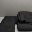 Queen Quilt Bedding Set - Microfiber Quilt Sets for Queen Bed, 3-Piece Lightweight Bedspreads,Reversible Coverlets Rustic Bedlinen Sets, Floral Bedding Set All Season Quilts-Black