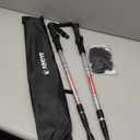 Aihoye Hiking Trekking Poles, 2 Pack Collapsible, Lightweight, Anti Shock, Hiking or Walking Sticks, Adjustable Hiking Pole for Men and Women, with 10 Replacement Tips (Silver)