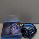 BENGOO G9000 Stereo Gaming Headset for PS4 PC Xbox One PS5 Controller, Noise Cancelling Over Ear Headphones with Mic, LED Light, 7.1 Surround Sound, Soft Memory Earmuffs for Nintendo Xbox Series X|S (Blue)