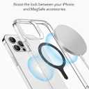 ESR for MagSafe Sticker, MagSafe Ring, 4 Pack Metal Ring for Phone Case, Universal Wireless Charger Conversion Kit for iPhone 17/16/16e/15/14/13/12/11, Galaxy S24/S23/S22, Google, Black