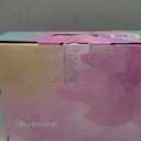 Women's and Girl's Classic Roller Skates with Light up Wheels and Love Heart Pattern, High-top PU Leather Rollerskates (Youth's 3)