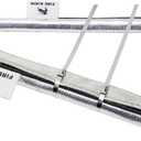 Heat Shroud Sleeve, Aluminized Sleeving, Silver Hose Wire Protection Sleeving 1/2" I.D. x 10FT with Hook and Loop Closure, 10PCS Stainless Steel Cable Ties (Silver, W: 2.8inch L: 10FT)