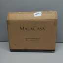 MALACASA 4.4 QT Baking Dish, 9x13 Large Casserole Dish for Oven, Ceramic Baking Pan, Rectangular Lasagna Pan Deep with Handles for Baking, Durable Microwave Oven Safe, Wedding Gift,White, Series BAKE-BAKE