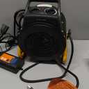 Greenhouse Heater with Digital Thermostat, 1500W Electric Outdoor Heater, Overheat Protection, Fast Heating, Waterproof for Grow Tent, Green House, Patio, Black