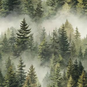 Forest Style Removable Self-Adhesive Wallpaper for Bedroom & Living Room Decor 17.7×118 Inch,Waterproof Wall Covering for Accent Walls, Apartment, Nursery
