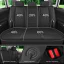 AOOG RAV4 Seat Covers Custom Fit for Toyota RAV4 2013-2018 XLE/SE/Limited/Platinum/Adventure,Luxury Faux-Leather SUV Seat Cover(Full Set,Black)