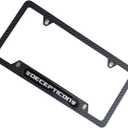 Carbon Fiber Auto License Plate Frame Cover Holder Decepticon Robot Truck Car Accessories Stainless Steel 1PC, CPK22PW