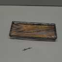 Rustic Bathroom Toilet Tank Tray, 11.2" Wood Toilet Paper Storage Basket Back of Toilet Basket Organizer, Vanity Tray for Perfume Makeup Candle Kitchen Counter Coffee Table Decor (11" x 4.3" x 1.5")