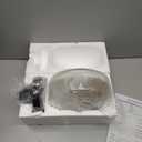 Industrial Semi Flush Mount Ceiling Light, 800 Lumen LED Bulb Included, Clear Glass Shade Ceiling Light Fixture, Farmhouse Light Fixture for Hallway Corridor Kitchen Bathroom Bedroom Passway