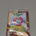 DMAR Donut Pool Float - Donut Tube & Ring for Beach & Pool (Set of 2 Pink & Brown 30in)