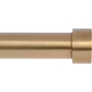 Gold Curtain Rods for Windows 48 to 84 Inch(4-7 Feet),1" Diameter Drapery Rods with Modern Style End Cap Finials,Size:36-88 Inch,Warm Gold