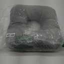 Stuffed Donut Pillow Seat Cushion | for Tailbone and Coccyx Pain, Hemorrhoids, Bed Sores, Pregnancy, Prostate, Surgery Recovery, Sitting Pressure Relief, for Home, Office and Car (Grey)