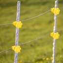 Frienda 100 Pcs Electric Fence Wire Insulators Screw Round Post Insulator Fence Wire Holding Insulator Post Clips Insulators for Farm Garden Pet Containment Animal Husbandry Electronic (Yellow)
