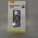 3 x Lamicall Magnetic Case for iPhone 15 Pro Max, for Magsafe - [Diamond Textured Anti-Slip Edge] [Military Grade Shockproof Protection] Translucent Hard Slim Magnet Protective Cover (Black)