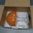 FANHAO Touch Bedside Table Lamp Cordless Lamp, Glass Pumpkin Lamp Portable Desk Lamp, 4000mAh Cordless Rechargeable, 3-Color Dimmable for Dorm Living Room, Aesthetic Home Decor