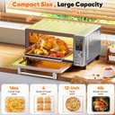 Nuwave Bravo Pro Convection Air Fryer Toaster Oven Combo, 2025 New and Improved, 10-in-1, 50-450F Temp Controls, Quick & Even Crisp Technology, 21Qt Capacity, Stainless Steel, PFAS Free