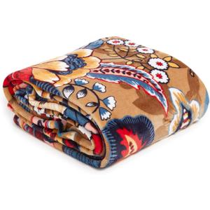 Vera Bradley Fleece Plush Throw Blanket (One Size, Botanical Beauty)