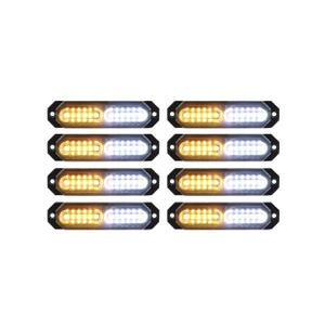 PK809-YY 8 Pieces Sync Feature Strobe Lights