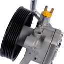 Power Steering Pump with Pulley Replacement for Kia Sedona 2006-2010 Hyundai Entourage 2007-2009 V6 3.8L Mini Passenger Van 571104D200
