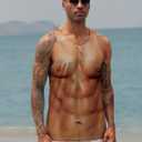 RAISEVERN Mens Tank Tops Summer Sleeveless Tee Cool Workout T-Shirts Beach Novelty Undershirts (XL)