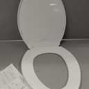 KOHLER K-4774-0 Brevia Elongated White Toilet Seat with Quick-Release Hinges And Quick-Attach Hardware For Easy Clean, White