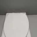 Elongated Toilet Seat, 18.5 Soft/Slow Close Oval (Oblong) Toilet Seat for Elongated Toilets, No-Slam Quiet-Close Lid, Easy-to-Install & Clean, Durable Never-Loosen White Plastic Seat