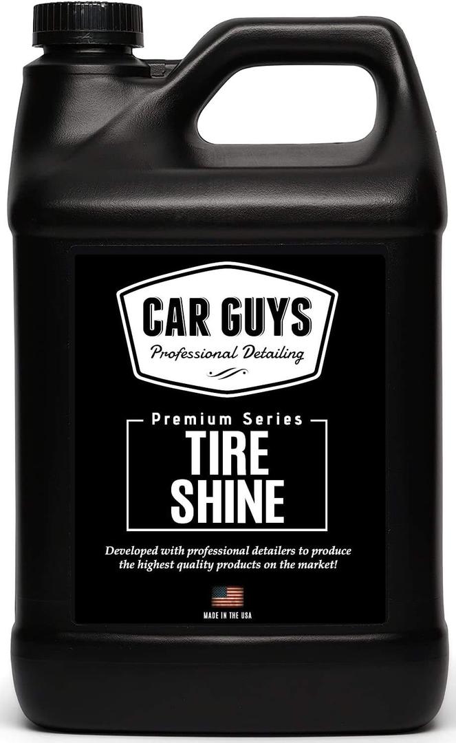 CAR GUYS Tire Shine 1 Gallon Refill | The Perfect Shine | Durable and User Friendly Tire Dressing | Long Lasting UV Protection | 1 Gallon (Sprayer Not Included)