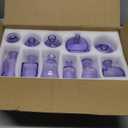 Glass Bud Vases Set of 12, Purple Small Glass Vase for Wedding Centerpieces, Clear Vase in Bulk | Purple Bud Flower Vases for Elegant Floral Displays, Table Decor, Event Styling