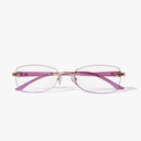Reading Glasses for Women, Rectangle Blue Light Blocking Readers With Tinted Edge