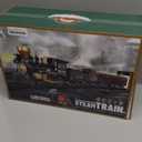 Train Set for Kids - Electric Remote Control Train Track Around Christmas Tree, Steam Locomotive Engine Train Railway Kits w/Smoke, Light & Sounds, Christmas Toys Gifts for 3 4 5 6 7 8 Year Old Kids