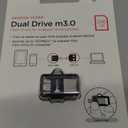 SanDisk 256GB Ultra Dual Drive m3.0, microUSB and USB Type-A, High-speed USB 3.0, Retractable design for Android Devices and Computers - SDDD3-256G-G46