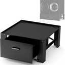 SKM Washer and Dryer Stand - 28" Laundry Pedestals for Washer and Dryer,Top with Panel, Steel Washing Machine Pedestal Raiser, 14.2 Inches Height Elevation Black
