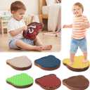 BALAPET 6 pcs Soft Foam Stepping Stones, Sensory Stepping Stones for Promoting KidssBalance & Coordination Skills, Non-Slip Balance Kids Stepping Stones Engaging Indoor & Outdoor Activity for Children