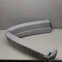 EUHAMS Queen Size Bed Wedge Pillow - Bed Gap Filler Mattress Wedge Headboard Pillow Close The Gap 0-7" Between Your Headboard and Mattress or Wall for Sleeping Backrest Pillow (60"x10"x6" Gray) (Grey)