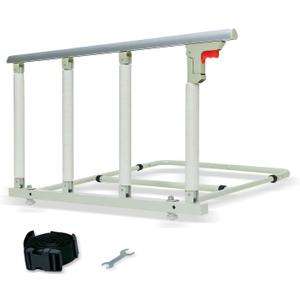 37.8" x 16.3" Folding Bed Rail for Elderly Adults with Safety Guard & Assist Handle for Fall Prevention, Fits Twin Full Queen King Beds