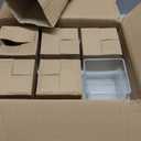 Square Glass Vases Set of 6  Hewory 5"x5" Clear Cube Flower Vase Candle Holders for Wedding Centerpieces Home Decor Events Party Ceremony (Not Include Flower and Candle)