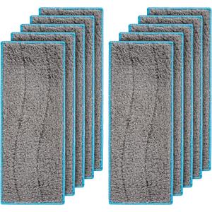 BlueStars 10 Packs m6 Washable and Reusable Wet Mopping Pads - Compatible with iRobot Braava Jet M Series Braava Jet m6 (6110) (6012) (6112) (6113) Ultimate Robot Mop - Microfiber Deep Clean Mop Pads