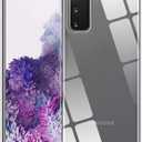 TENOC Phone Case for Samsung Galaxy S20, Clear Case Shockproof Protective Bumper Slim Cover