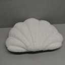 Seashell Throw Pillows Shell Shaped Pillow White Sea Shell Pillows for Bed Seashell Decorative Pillow Soft Plush Pillow Sea Couch Decoration(13 X 10 inch)