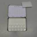 Bower Bird Travel Ceramic Watercolor Palette with Porcelain Mixing Tray & Metal Tin Box - Portable Art Kit for Gouache, Studio & Outdoor Painting (12Well) (4.2" x 3.1" x 0.5")