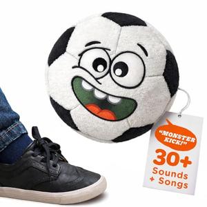 Move2Play, Hilariously Interactive Toy with Music & Sound Effects for Boy & Girl | Ball for Toddler & Baby | 6, 12, 18+ Months | 1, 2, 3+ Year Old (Soccer Ball)