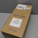 FEMILA Dusk to Dawn Outdoor Post Light, Waterproof Pole Lantern Light Fixture, Exterior Lamp Posts Outdoor Lighting for Garden Patio Yard Pathway Driveway, Clear Glass Panel, 4FD54P-PC BK (16", Black)