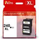 PG-240XL Black Ink Cartridge Remanufactured for Canon 240XL PG240 PG 240XL Use with PIXMA MG3620 MG3600 MG3520 TS5120 MG2120 MG3220 MG4220 MX392 (1 Black)