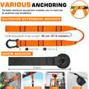 Home Resistance Training Kit, Suspension Trainer Straps with Adjustable Extension, Door Anchor, and Carry Bag – Strength Training Equipment for Full Body Bodyweight Workouts at Home or Outdoors