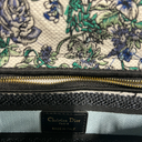 Christian Dior Canvas Embroidered Print Small 9" Lady D-Lite Blue Multicolor 1423720, (NOT GENUINE DIOR)